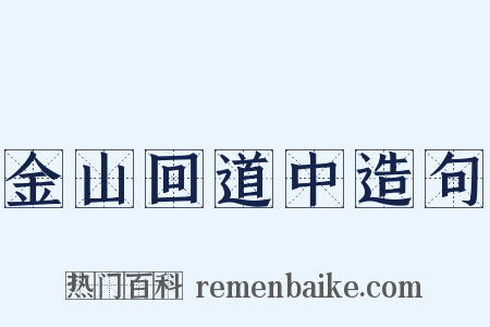 金山回道中造句是什么意思的图片